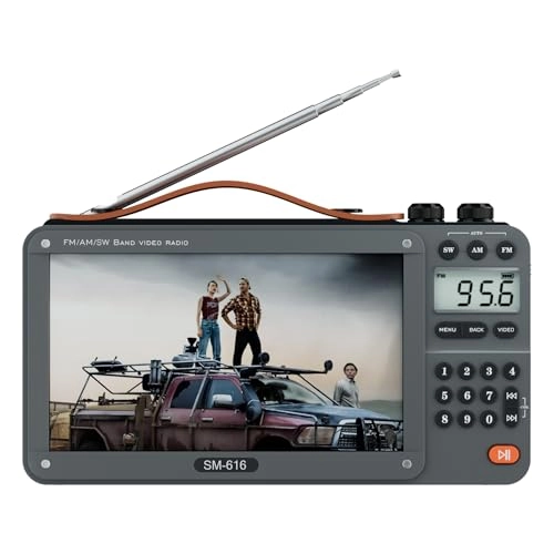 ONGTEED Video Radio - 720P 7Inch AM FM Bluetooth