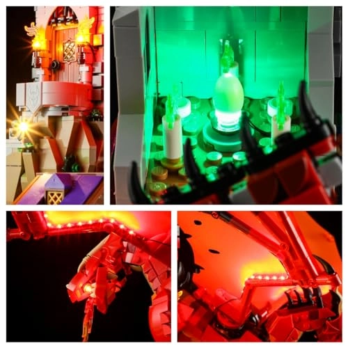 Dungeons & Dragons: The Tale of the Red Dragon Light Set (21348) - 4 USB light kit