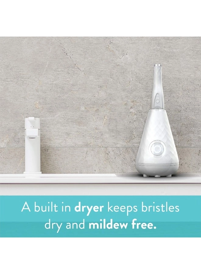 UV Sanitizing Sonic Toothbrush and Cleaning Station - Dual Speed White