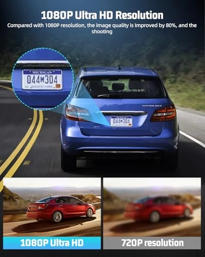 4 Channel Front and Rear Dash Cam - 1080P