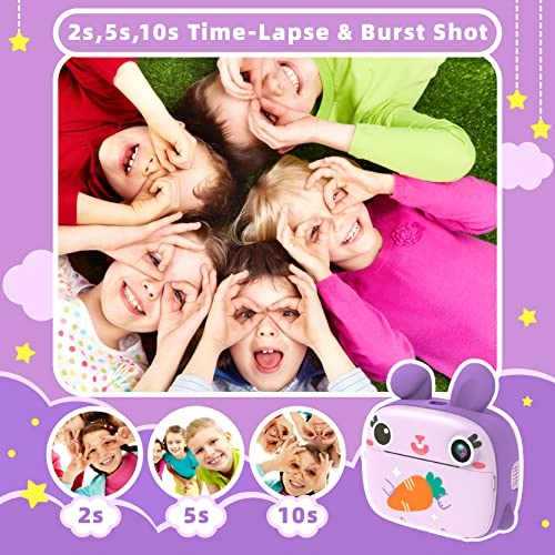 Kids Instant Camera - 2.4 Inch 32GB 12MP