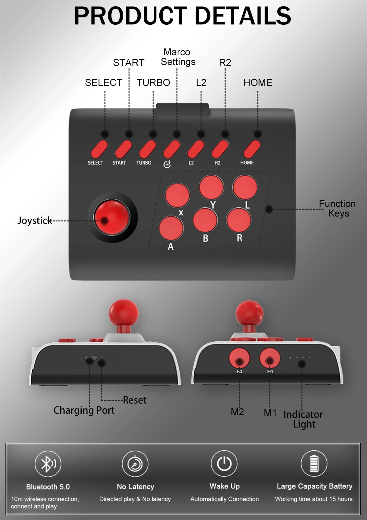 Arcade Fight Stick - Black