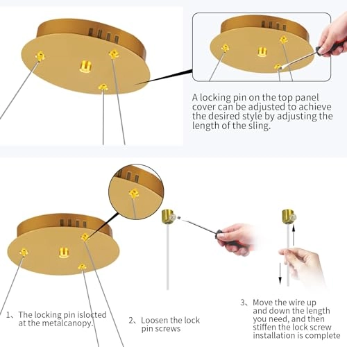 15046 Modern LED Chandelier - warm neutral white Dimmable