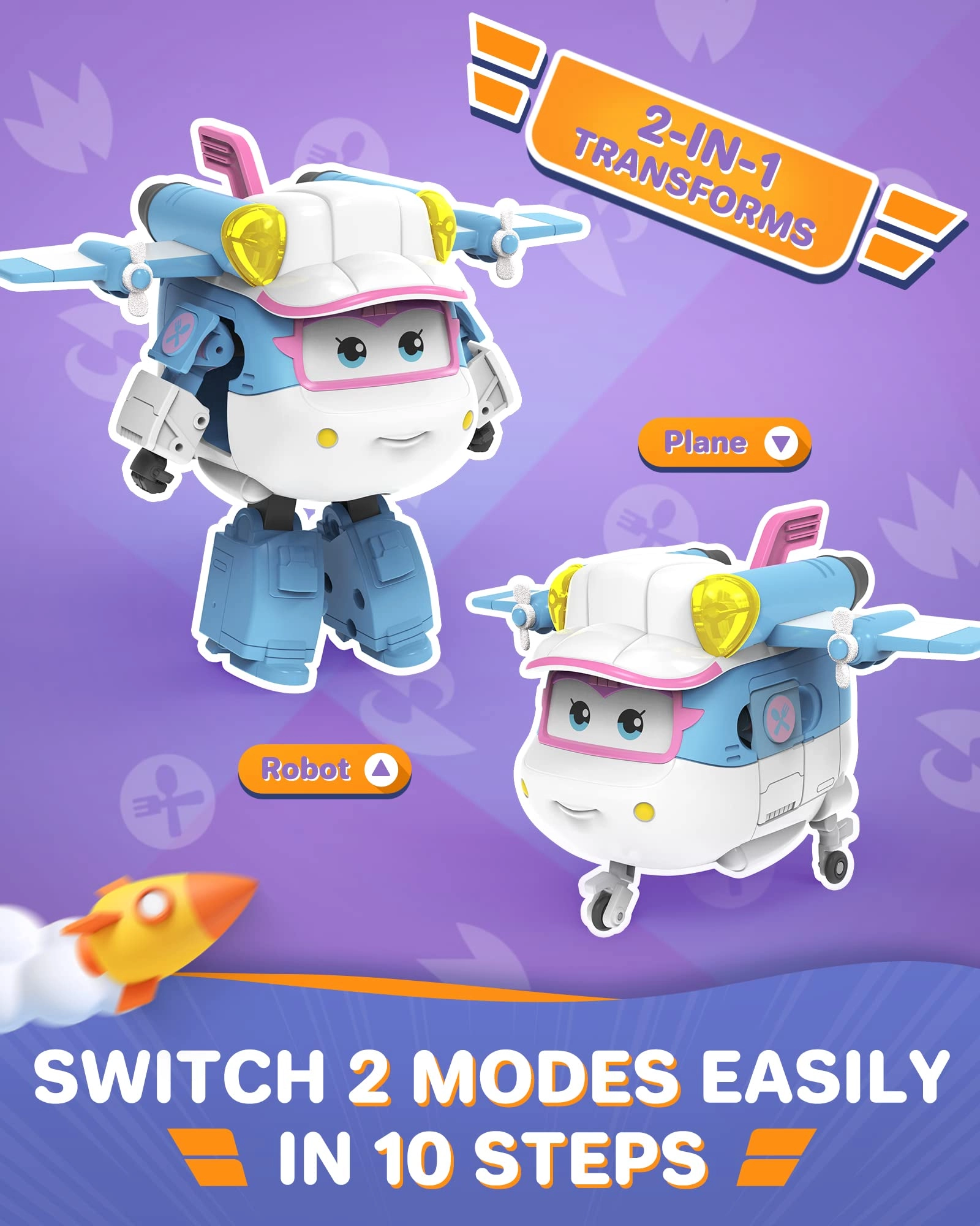 Super Wings - 10 Steps Lime