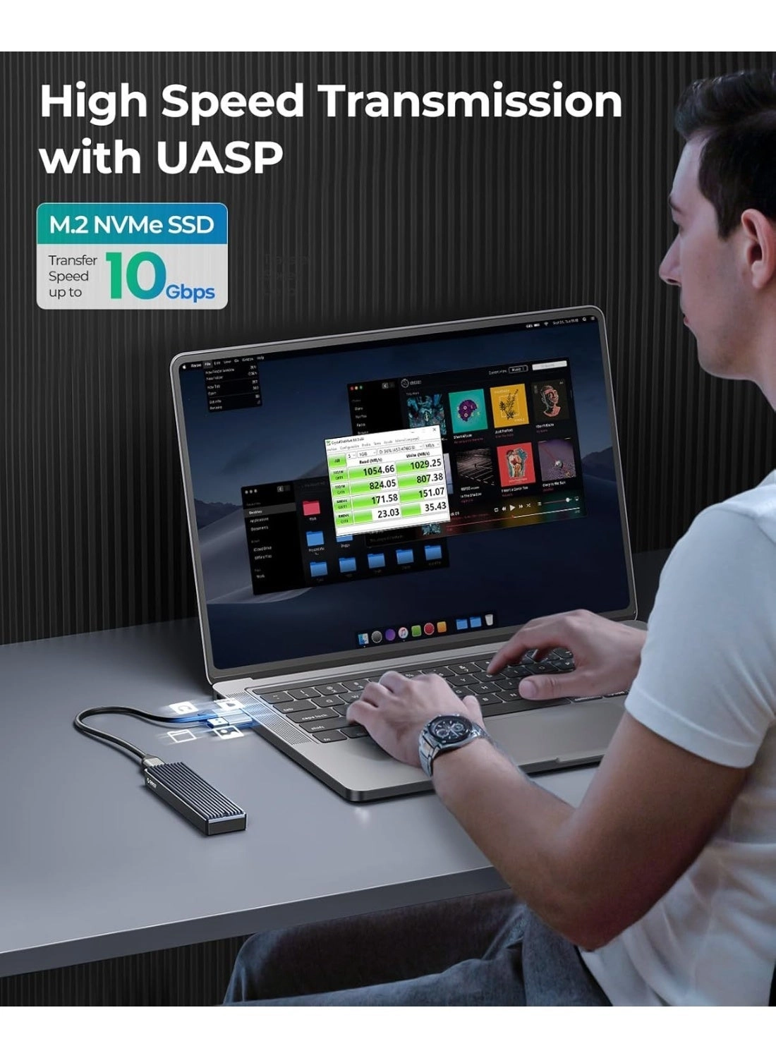 M.2 NVMe SSD Enclosure - up to 4TB