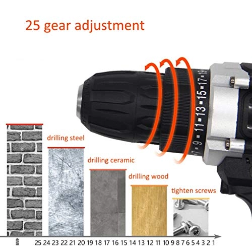 3 in 1 Electric Hammer Drill - Cordless 25+3 N.m 10mm
