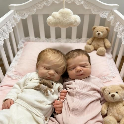 Pascale Reborn Baby Doll - 18 inch Vinyl Ages 3+ Bundle