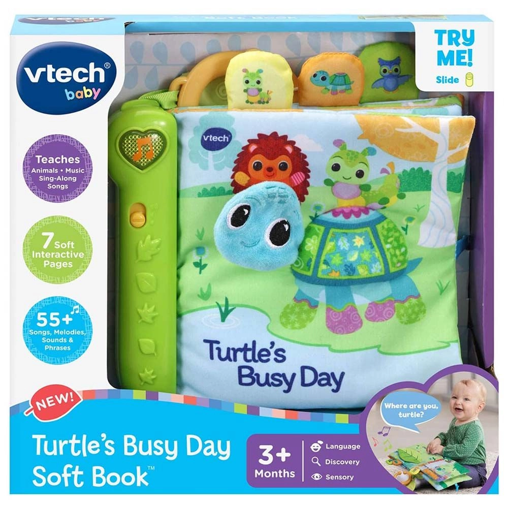 Turtle Busy Day Fabric Book - 3 months+