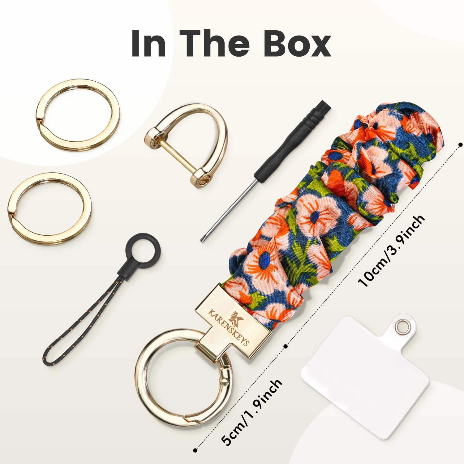 Scrunchie Keychain Wristlet - Colour
