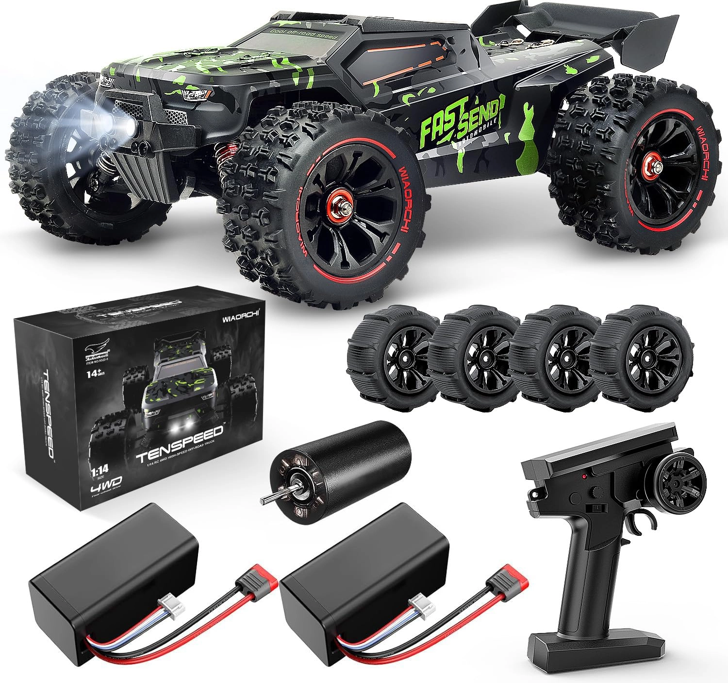 WIAORCHI Brushless RC Truggy - 1/14