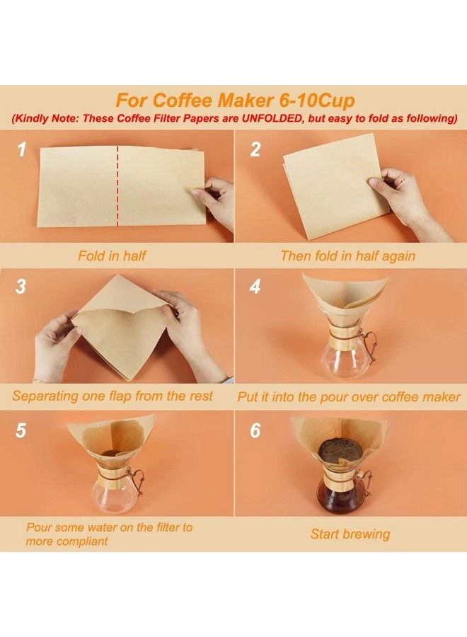 Pour Over Coffee Filter - Set of 50 Fit for 3-10 Cups