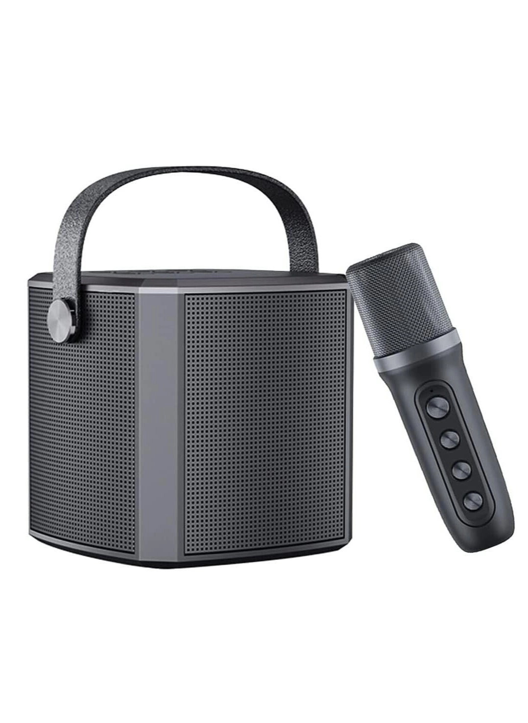 Portable Bluetooth Karaoke Speaker - Rechargeable wireless microphone Type-C charging TF Card support