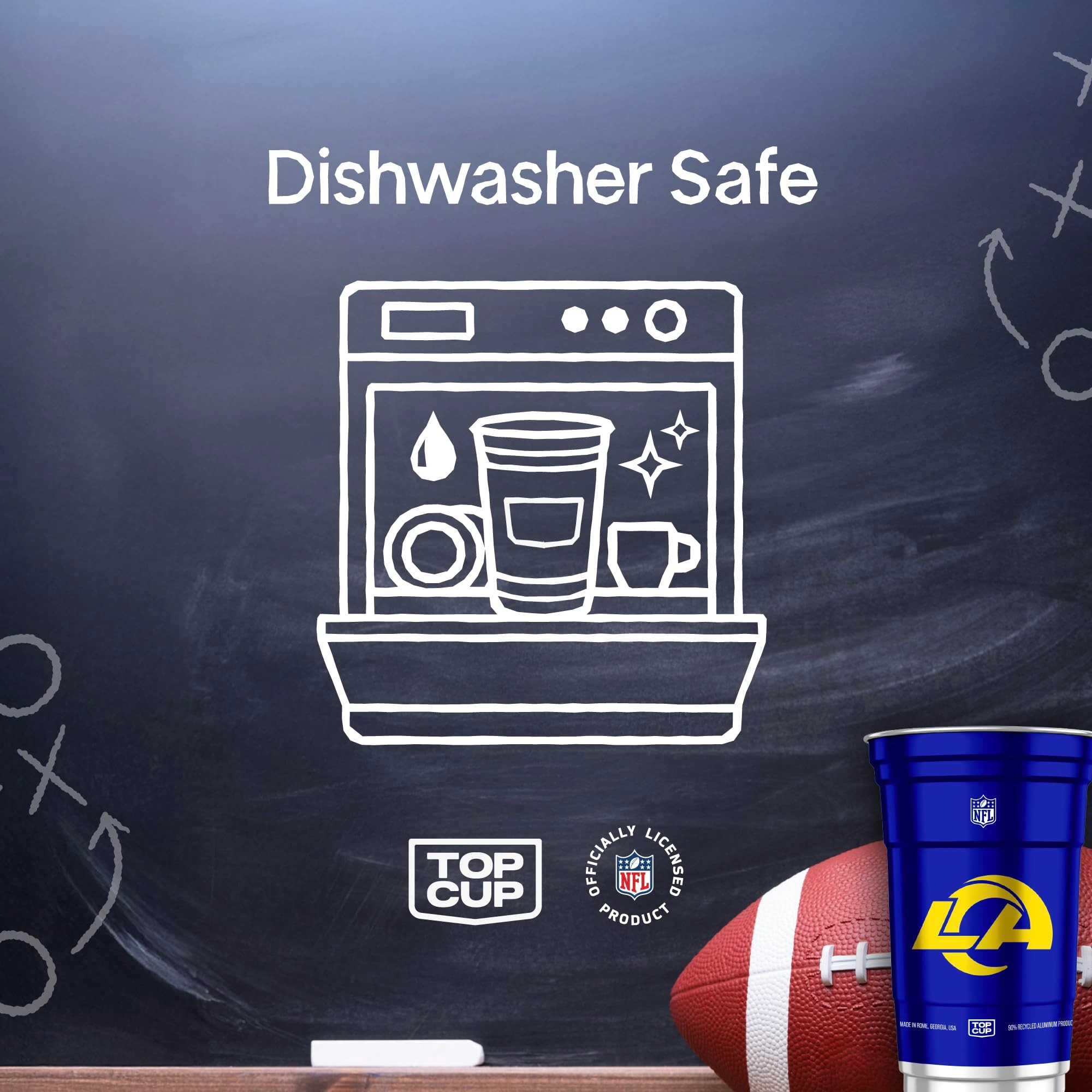 Los Angeles Rams Reusable Cup - 20 pcs
