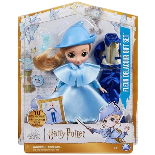 Fleur Delacour Doll - 8-inch 2 Outfits 8 Accessories Ages 6+ Gift Set