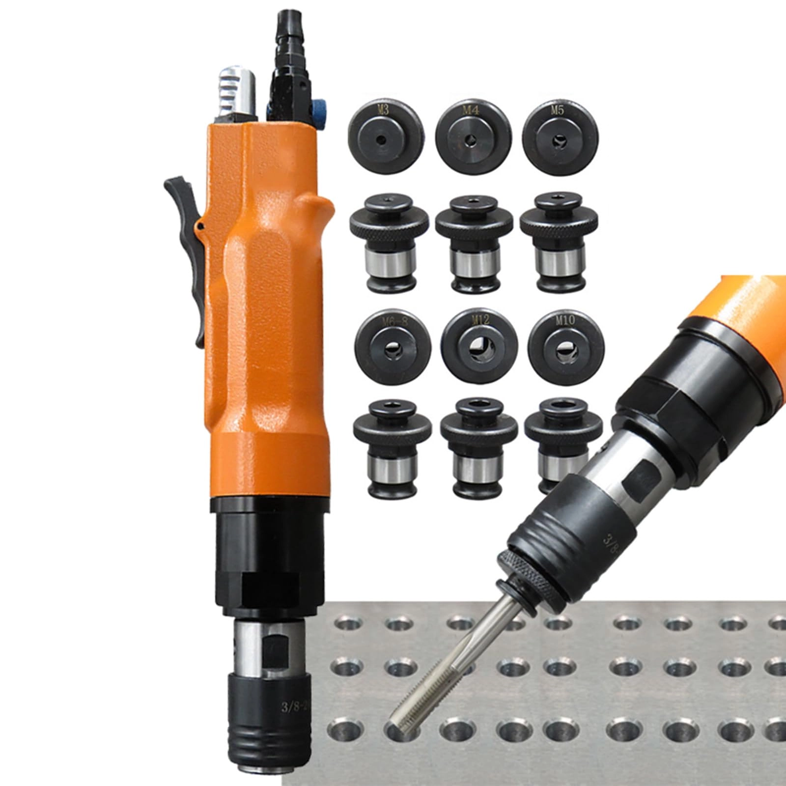 DwbybzH Pneumatic Tapping Machine - 700-2000RPM 6 Chucks