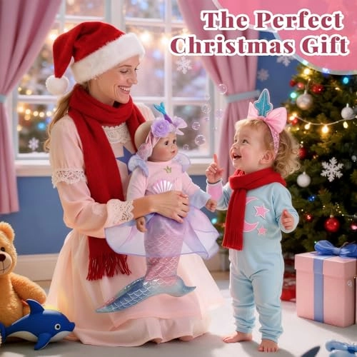 Mia Reborn Baby Doll - 17-inch Vinyl Cotton Ages 3+