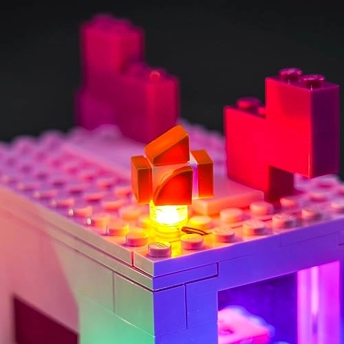 LED Light Kit - Compatible with Lego The Axolotl House 21247 Building Kit Basic Version