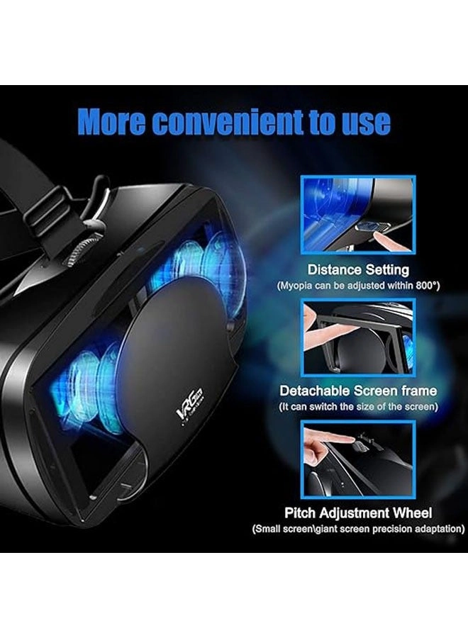 VR Headset - Compatible with iPhone and Android 7 inches