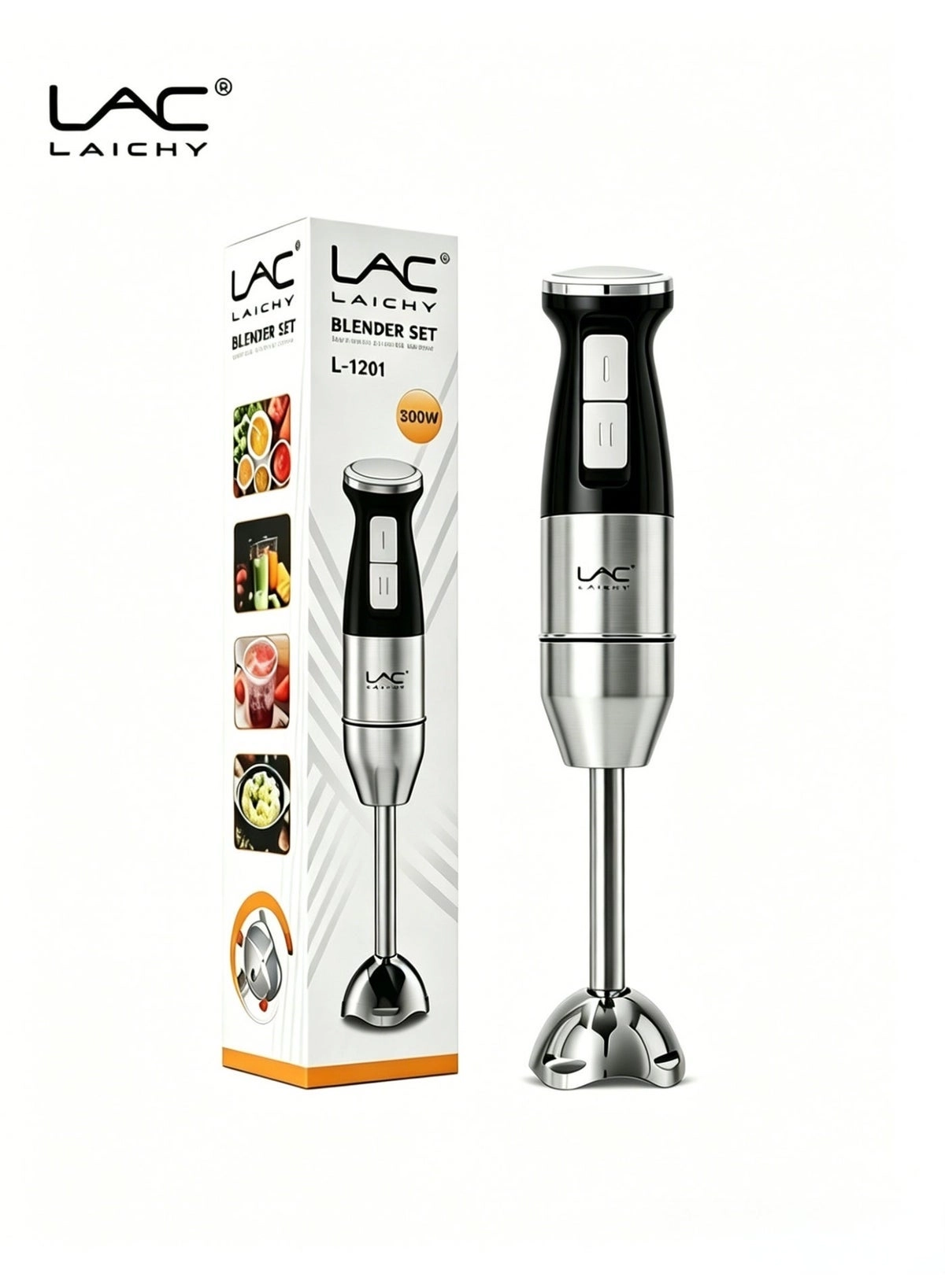 LAC LAICHY L-1201 - Handheld Blender Stainless Steel 2 Speeds