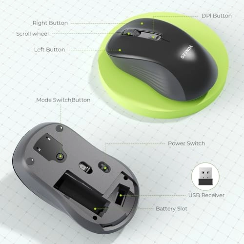 Wireless Mouse - Bluetooth USB