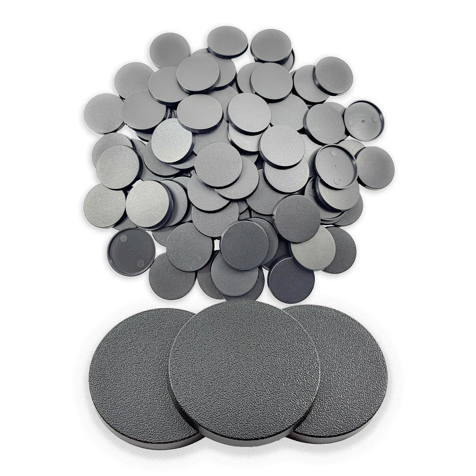 Hobby Heaven Round Plastic Bases - 100 pcs