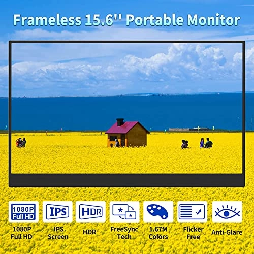 Portable Touchscreen Monitor - 1920 x 1080 Pixels 15.6 Inches