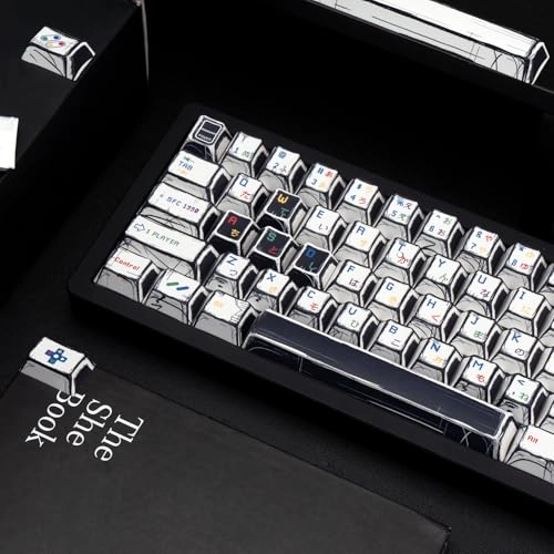Manga Style PBT Keycaps Set - keyboard