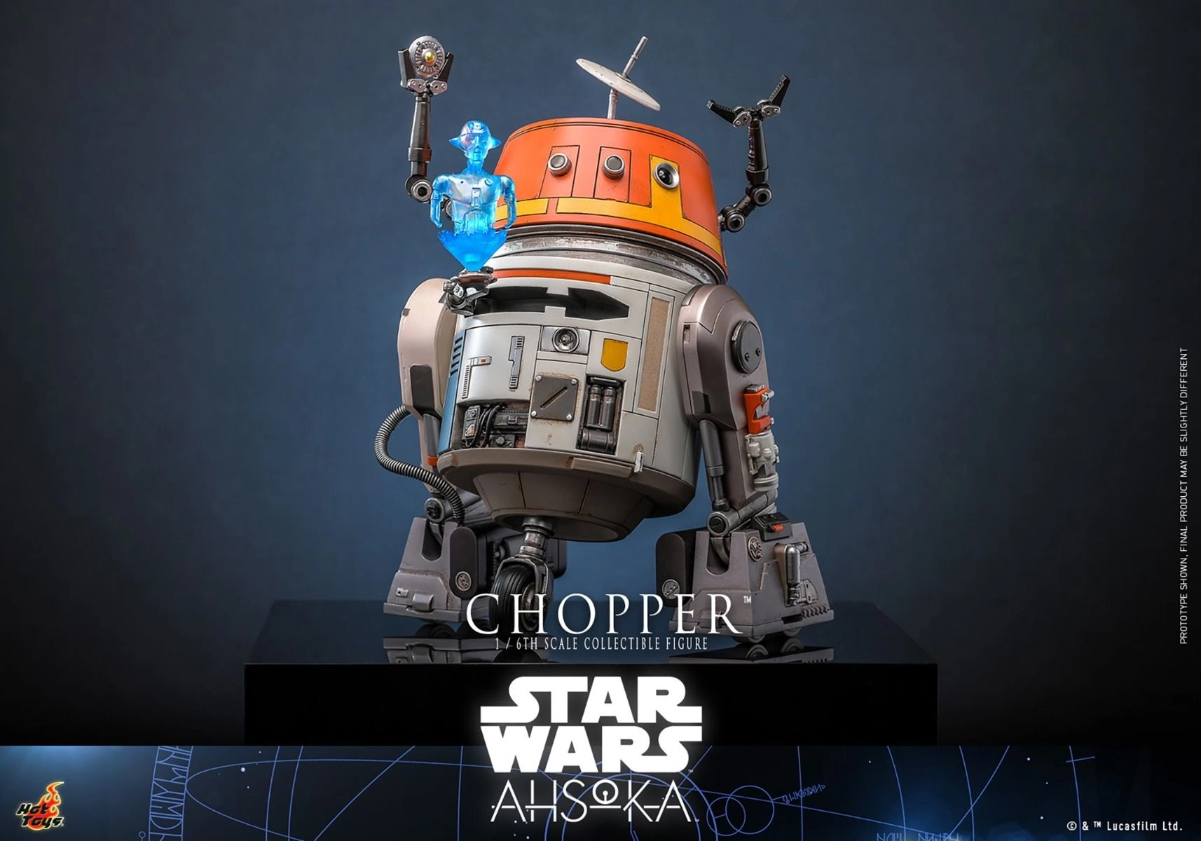 Chopper - Star Wars Ahsoka collectible series - Sixth Scale LED light-up