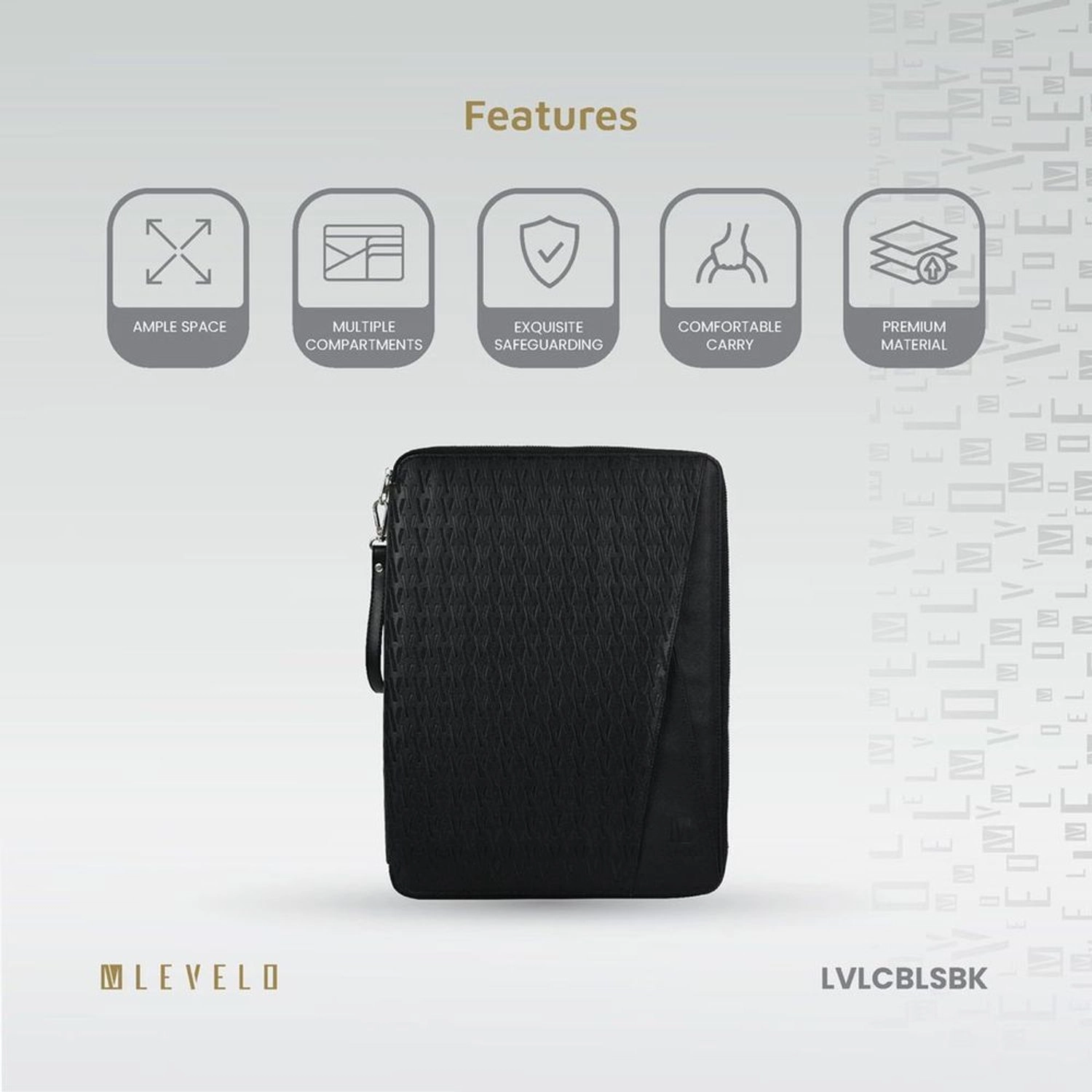 Cristallo Booktype Sleeve for 15-Inch Laptop