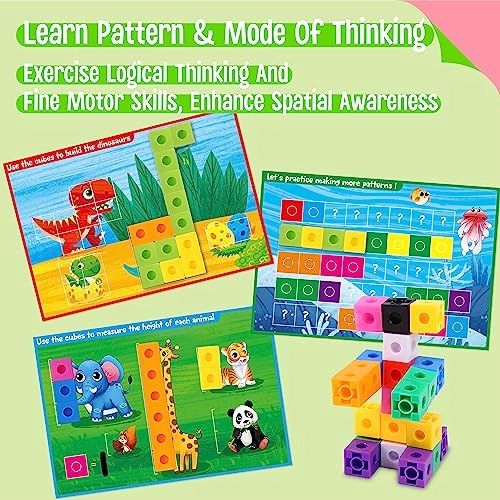Math Linking Cubes - 4 years and up 100 pieces