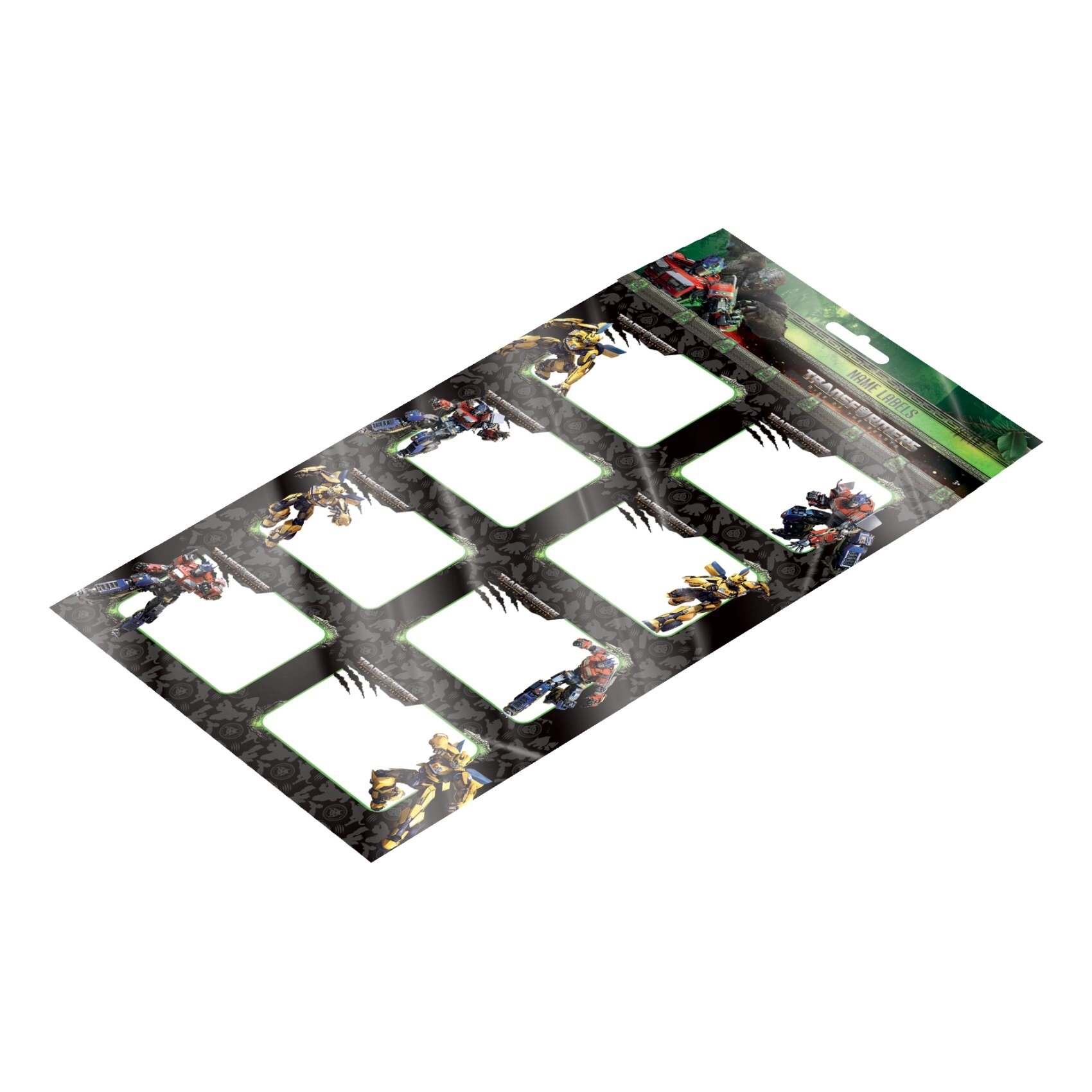Disney Transformers Printed Name Labels - 2 Sheet A4