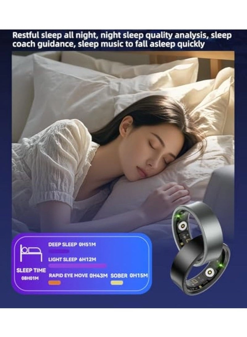 Smart Ring - Heart Rate Waterproof Black #11