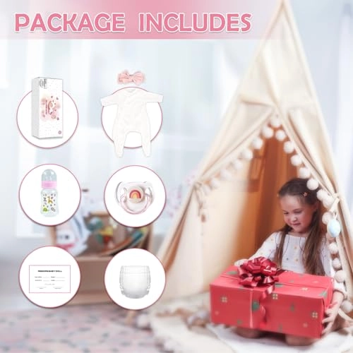 Reborn Baby Doll - 20 Inch Vinyl Weighted Cloth Body Ages 3+