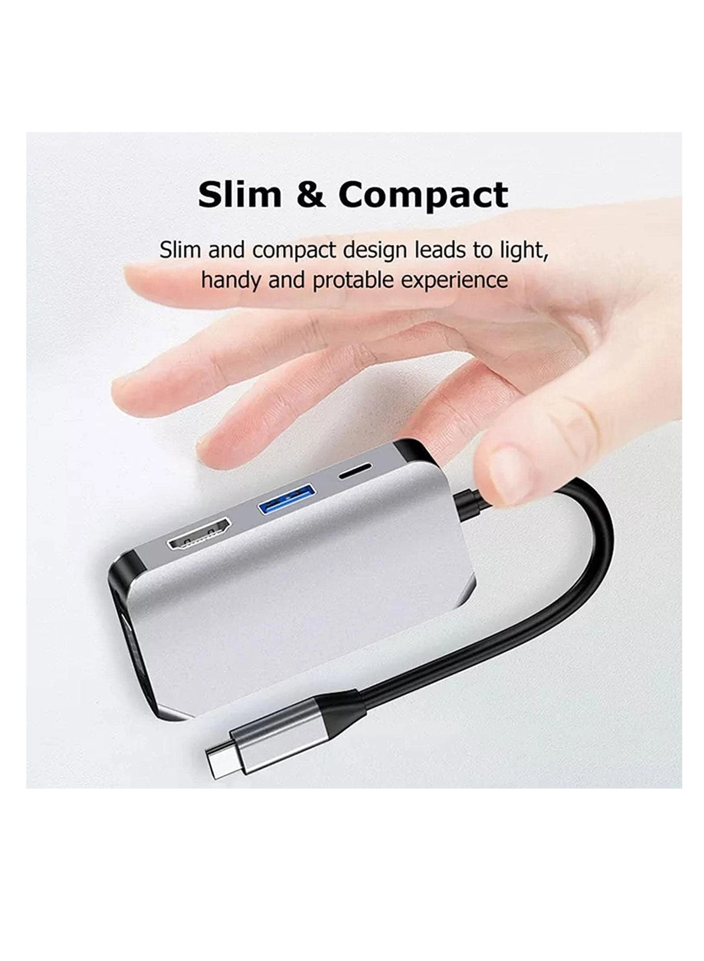 Multiport Adapter - USB Type C MacBook iPad Dell XPS Laptop