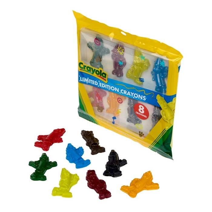 Character Shaped Limited Edition Crayons - 8 Pcs