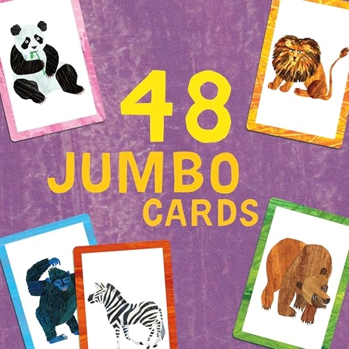 The Very Hungry Caterpillar Animal Rummy Card Game - 48 Jumbo Cards
