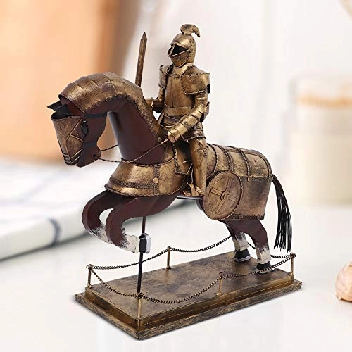 Soldier with Horse Decor Model - Iron