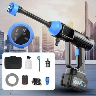 VIRZA TRADE Portable Pressure Washer - 48V 15000 mAH 6in1 Nozzle