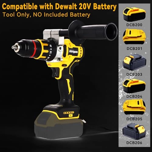 Cordless Hammer Drill - 20 Volts Brushless Motor 33,000 IPM