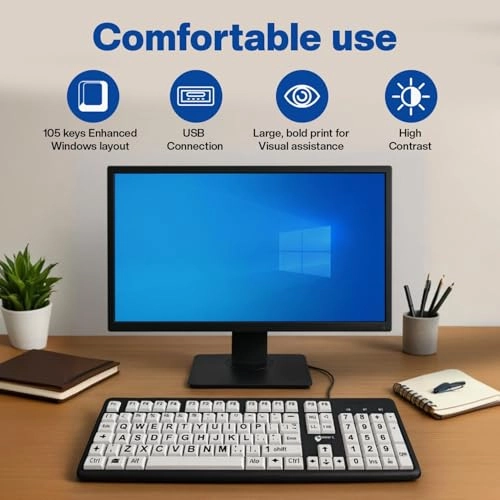 Wired Alphanumeric Keyboard - UK Wired