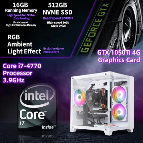 Gaming PC Desktop - Core I7 16GB 512GB