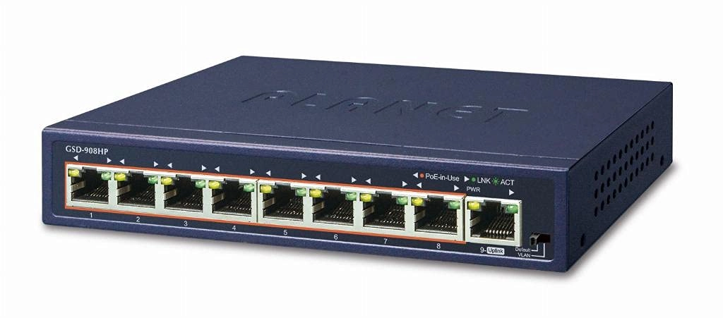 PLANET GSD-908HP 8-ports