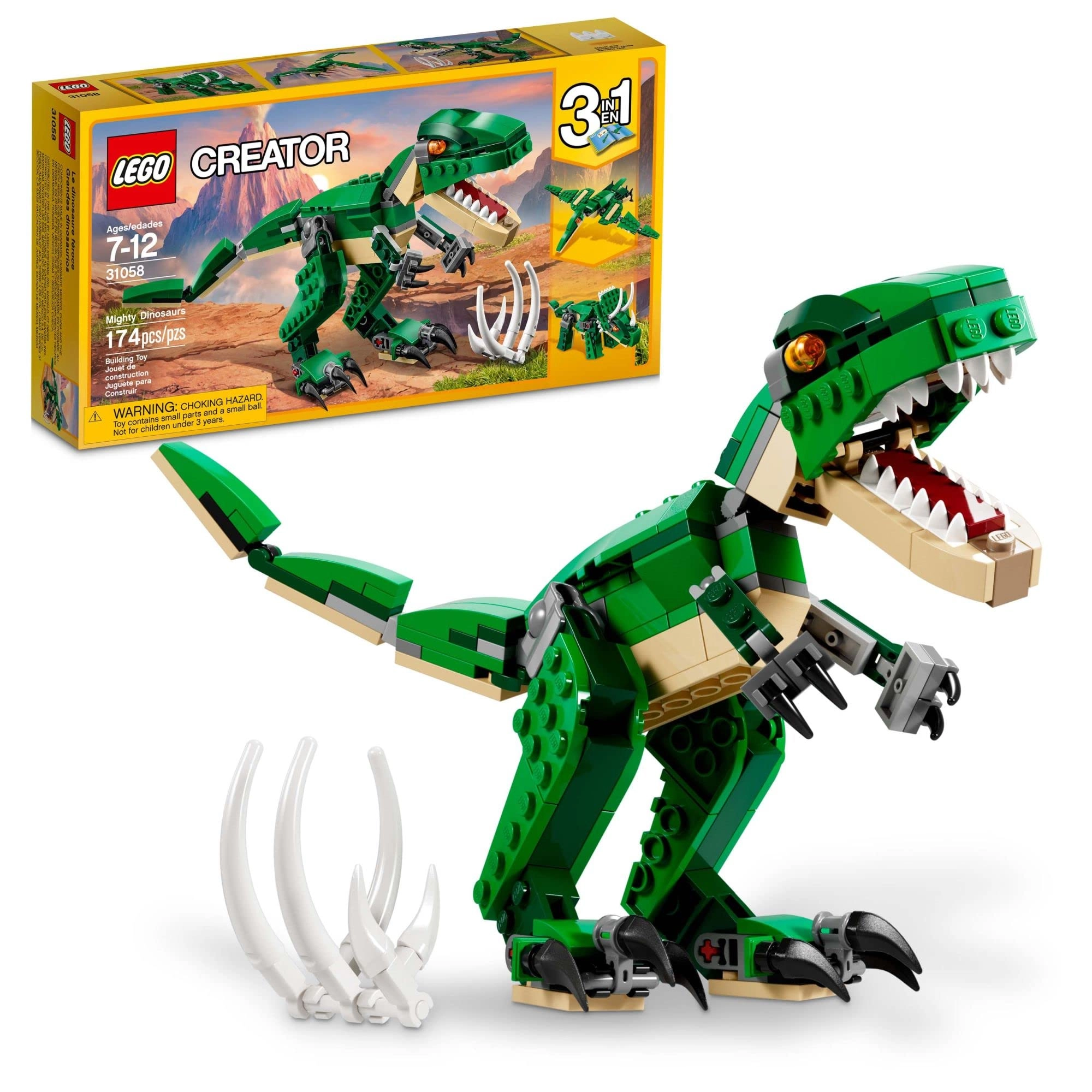 LEGO Creator 3in1 Mighty Dinosaurs (31058) - Ages 7-12