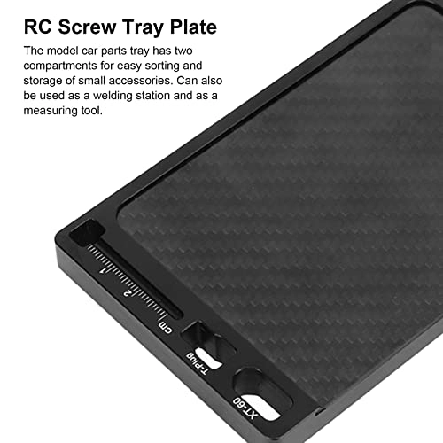 RC Repair Screw Tray - Crash Resistant Aluminium Alloy Black