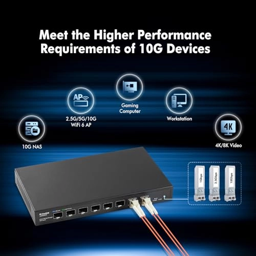 8*10G SFP Managed 8-Ports
