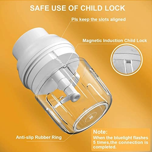 Electric Garlic Chopper - 250ML 45 Watt-hours