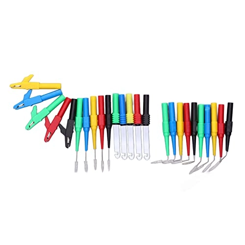 Banana Plug Test Leads Kit - 15 Pieces 90°/135°/180° 4mm