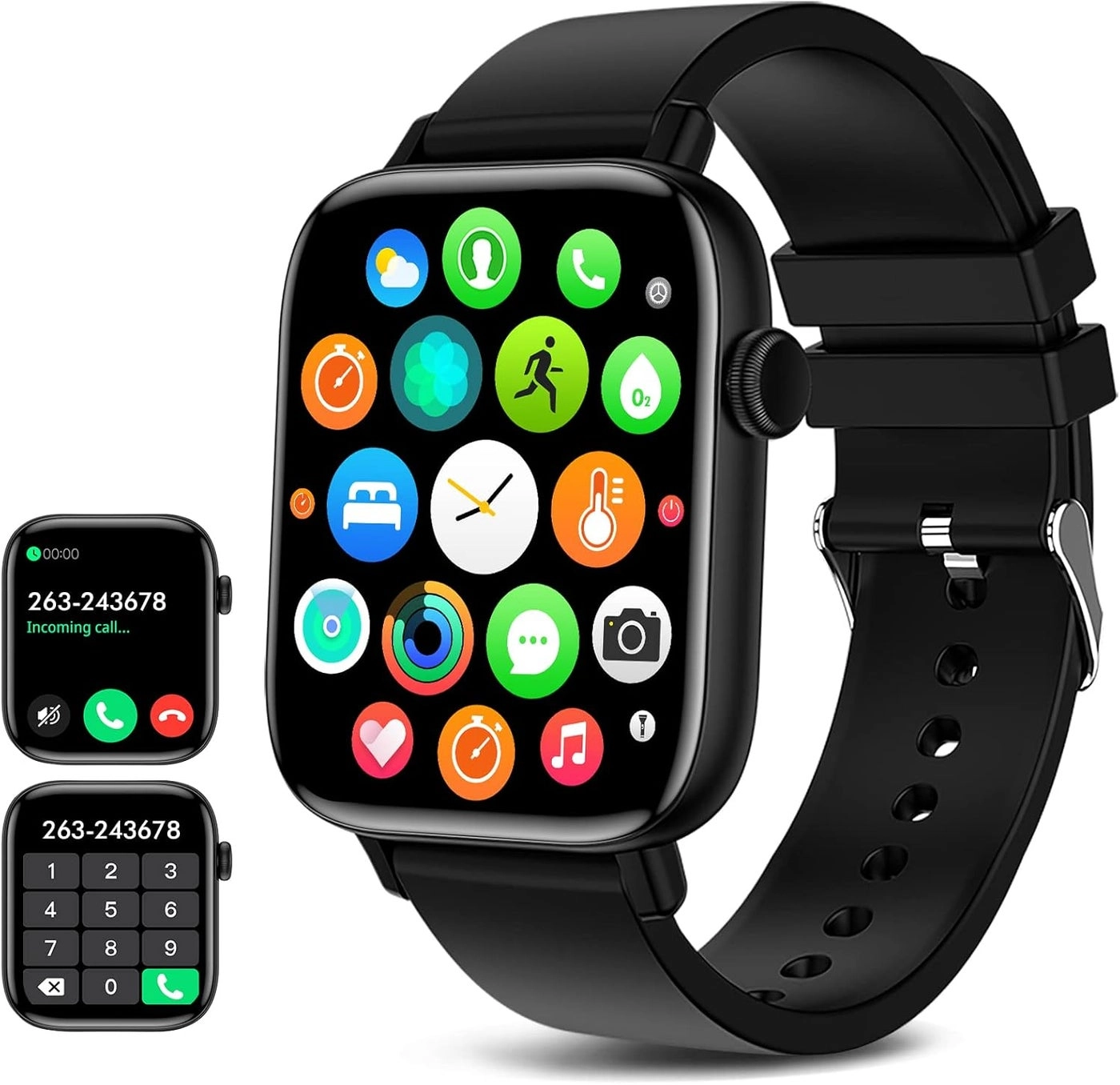 Bluetooth Smart Watch - Fitness Tracker 1.8” Touch Display 5ATM Waterproof