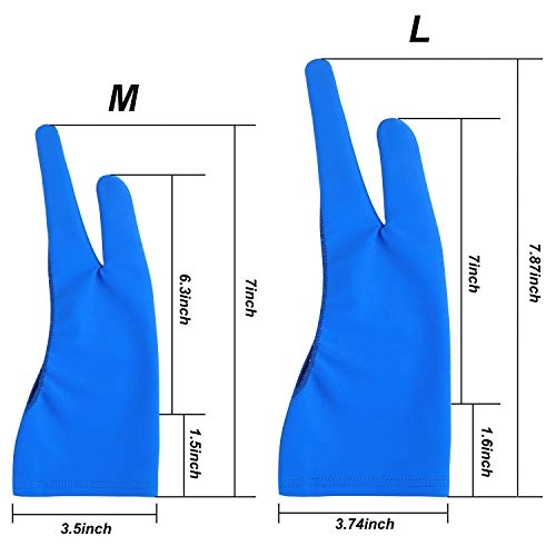 Artist Drawing Glove - Two Finger 4 Pack Free Size