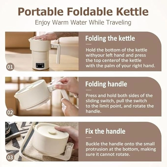 Travel Foldable Electric Kettle